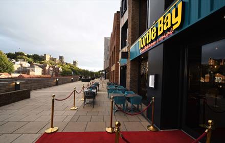 External view of Turtle Bay looking toward Durham Cathedral and Castle World Heritage Site