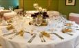 Weddings at Thomas Wright House table