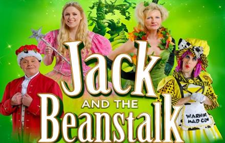 Poster of stars of Panto 'Jack and The Beanstalk.'