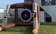 Inflatable target at Valhalla North Axe Throwing