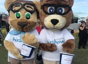 Airbears Mascot at the Eastbourne Airshow