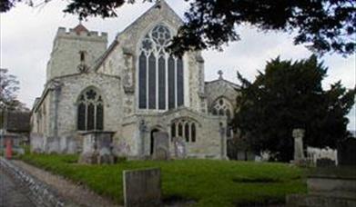 exterior of St Mary's Church in Eastbourne