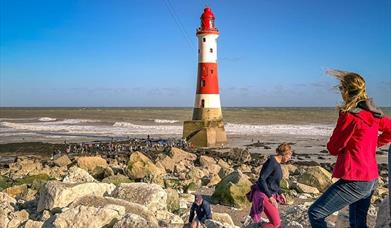 people enjoying the Beachy Head Lighthouse Challenge
