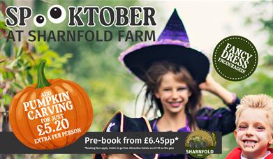 Poster for Spooktober at Sharnfold Farm