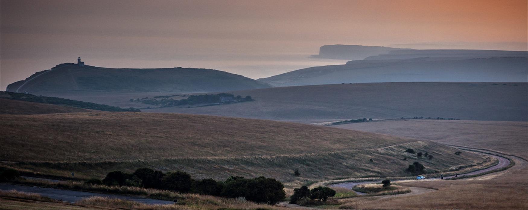 La vue des South Downs à Belle Tout