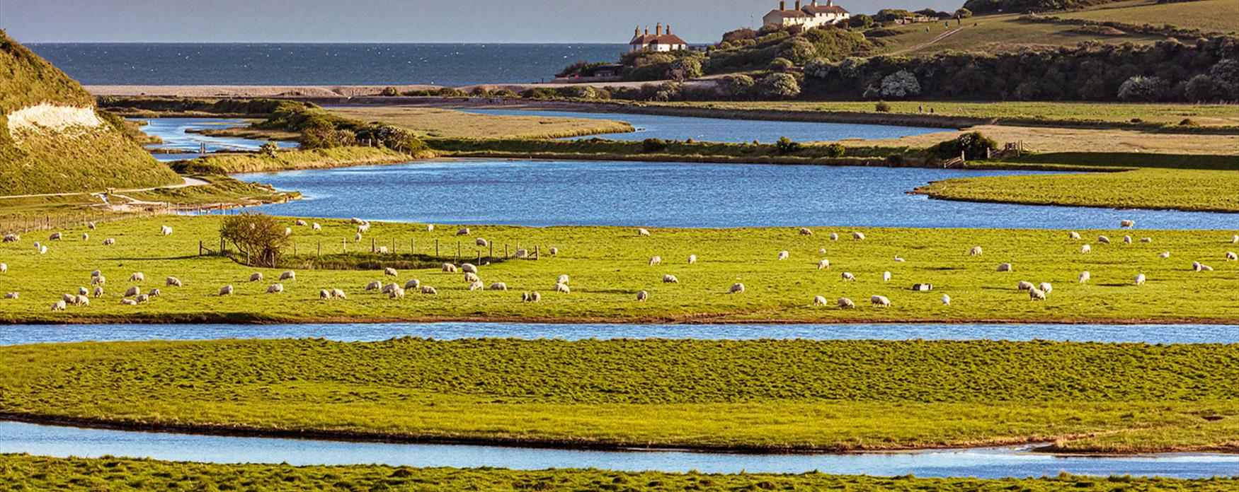 La rivière Cuckmere près d’Eastbourne