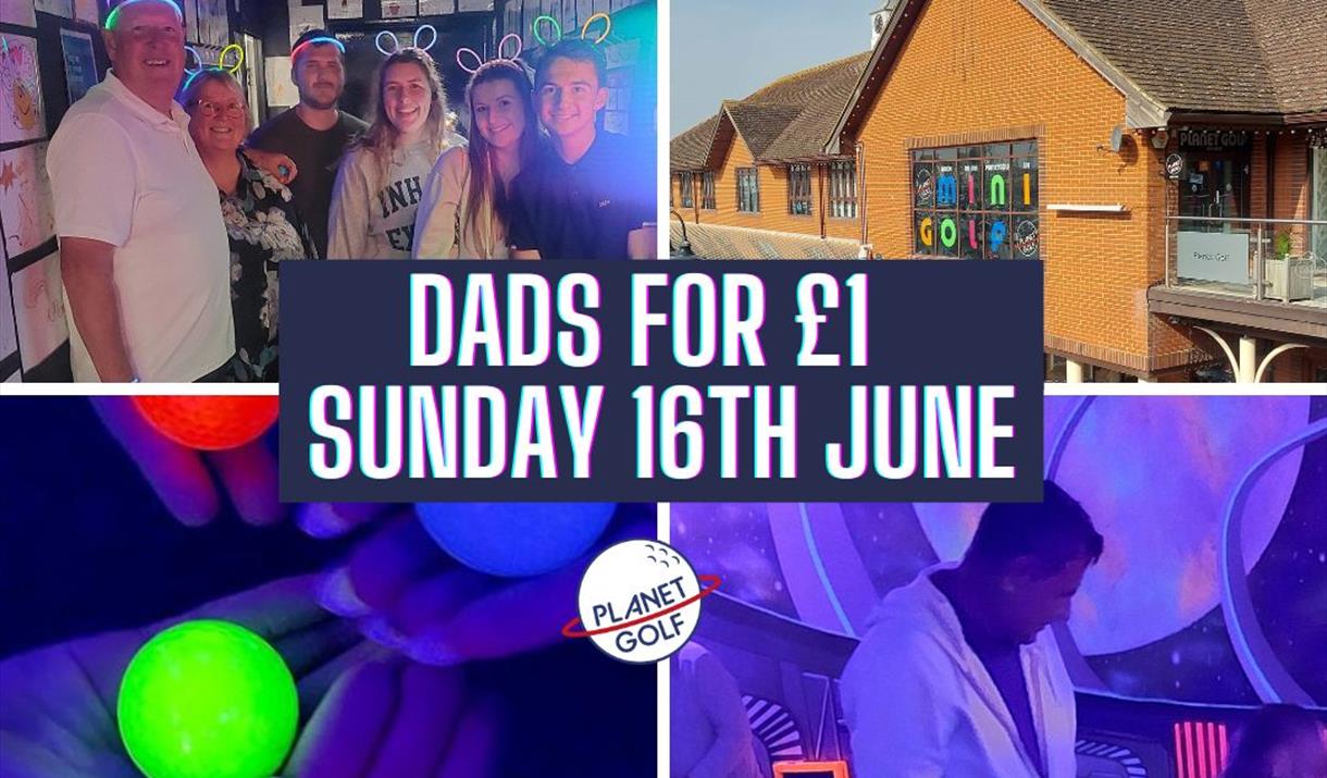 Dads £1 Mini Golf this Fathers Day