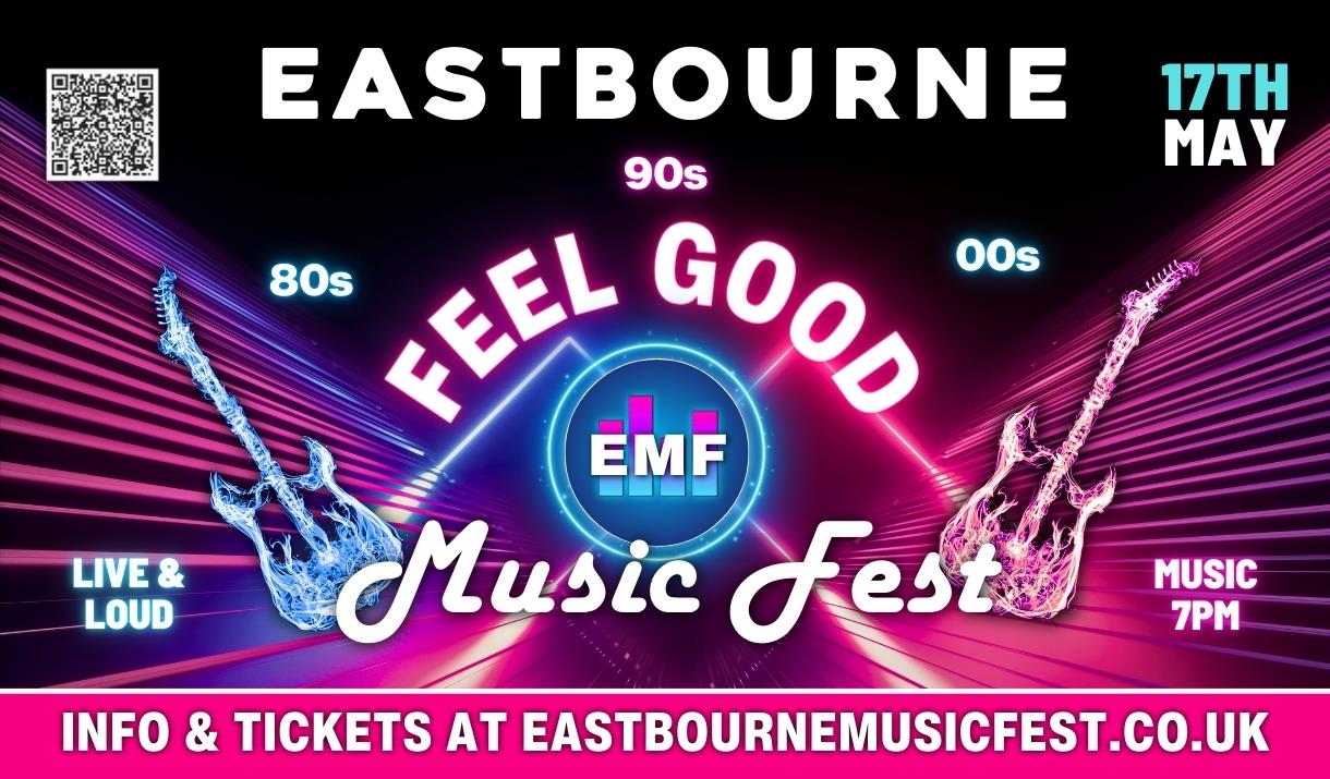 Eastbourne Music Fest are excited to announce that we will be back with a 2025 edition of our popular Feel-Good Music Fest, and it will be bigger and