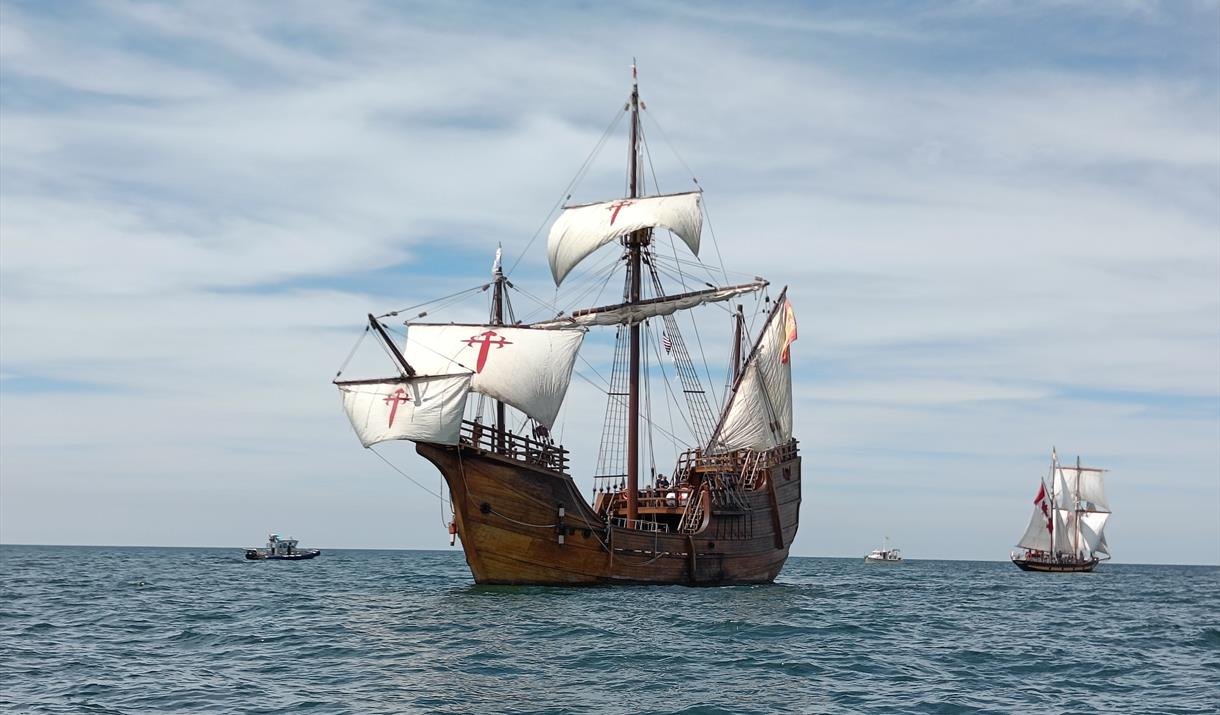 Nao Santa María Visits Eastbourne