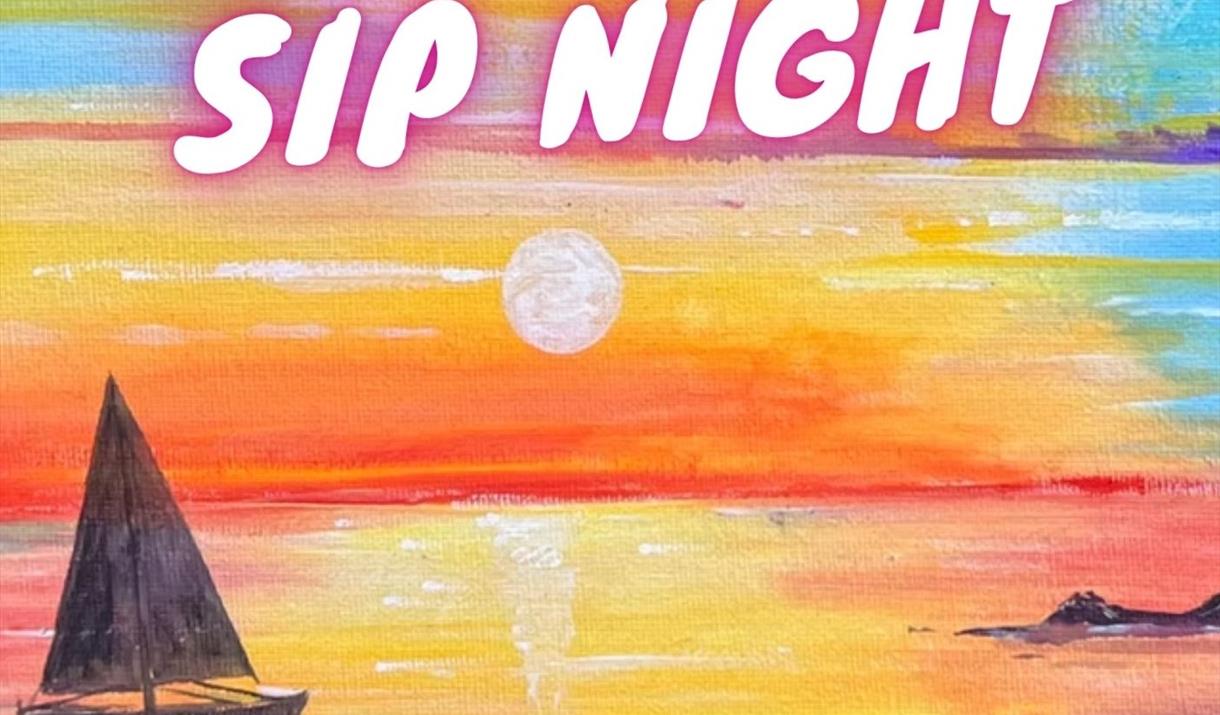 Paint and Sip a Sail Boat on the Sea