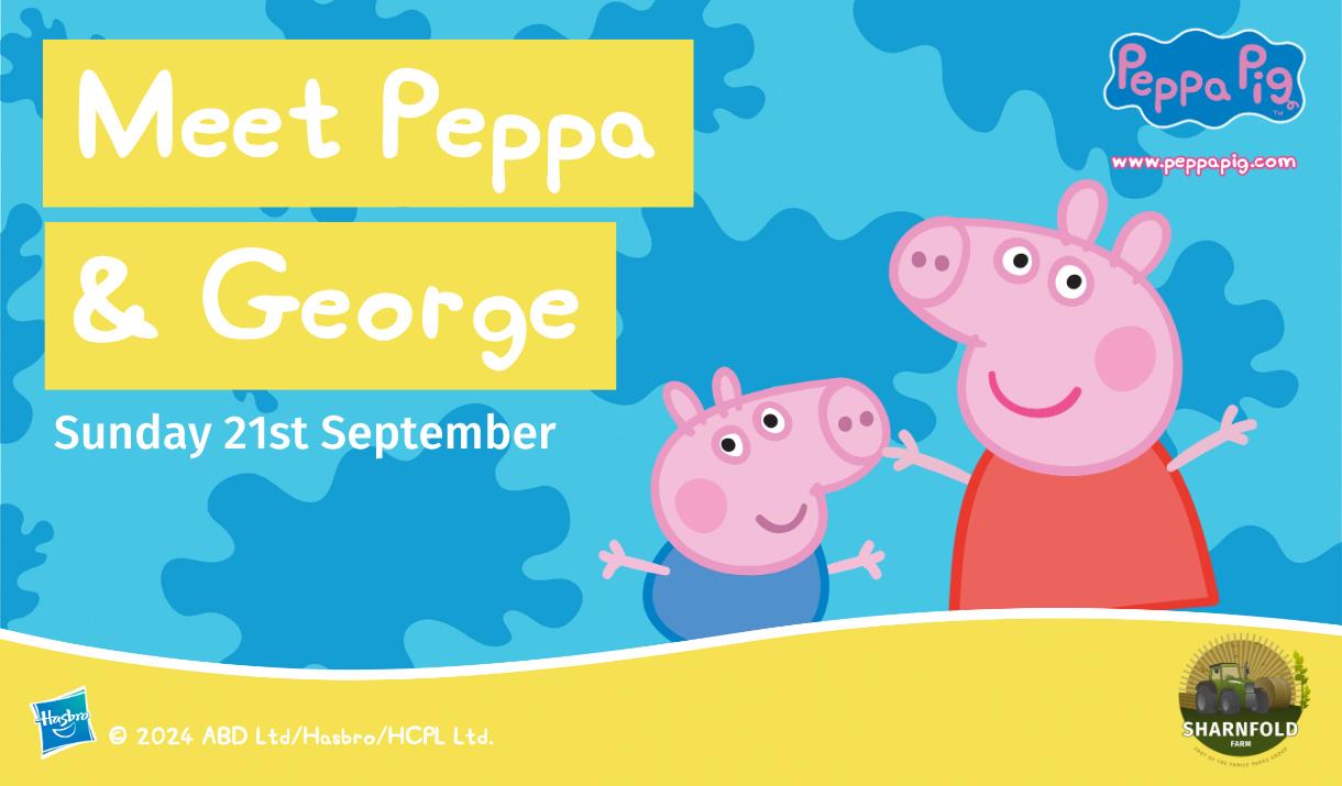 Poster artwork of Peppa and George meet and greet