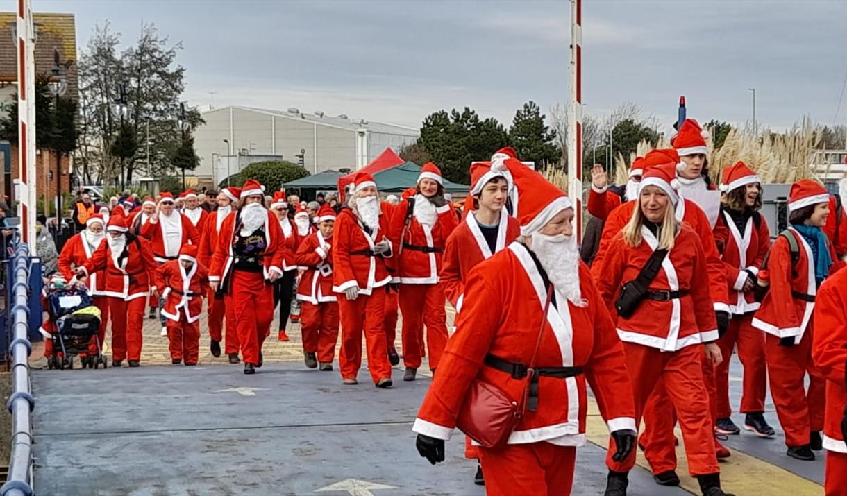 Santa Stroll Visit Eastbourne