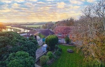 Birdseye view of Saltmarsh Farmhouse