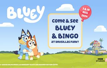 Bluey & Bingo at Drusillas Park