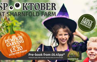 Poster for Spooktober at Sharnfold Farm