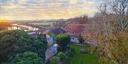 Birdseye view of Saltmarsh Farmhouse