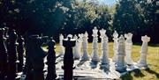 Giant outdoor chess set