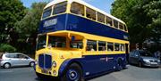 An ex Eastbourne Corporation bus at the Foot of Beachy Head, taken at the 2025 Running Day