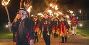 Wassail procession through Michelham Priory