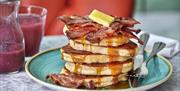Pancake stack at Bill's Restaurant Eastbourne