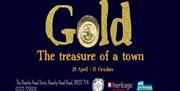 gold the treasure of the town text in gold colour