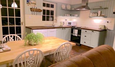 The spacious kitchen at Milliner's Cottage, in East Yorkshire