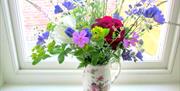 Fresh flowers from our garden at Carpenter's Cottage, Pocklington, East Yorkshire