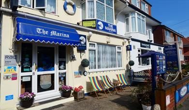 The Exterior of The Marina Guest House in East Yorkshire.