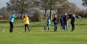 Enjoying a game at the golf course at Beverley & East Riding Golf Club, in Beverley, East Yorkshire