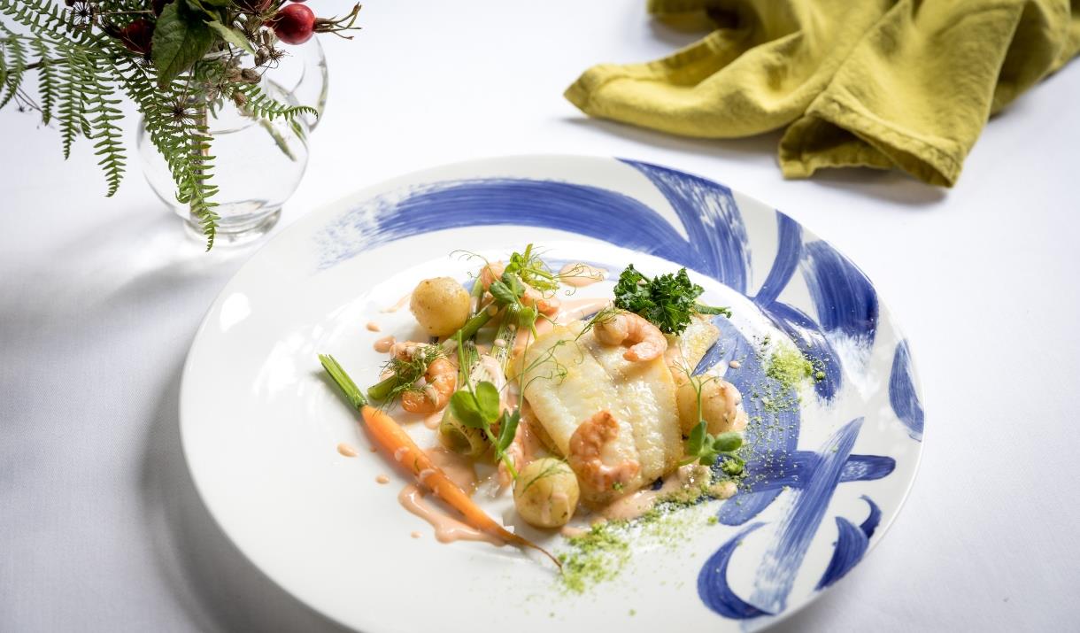 An image of a fish dish served at tickton grange.
