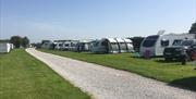 The touring and tent pitches at Burton Constable Hall Holiday Park in East Yorkshire.