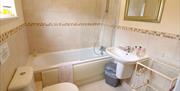 A bathroom at Drewton cottages in East yorkshire.