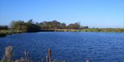 3 acre fishing lake at Barmston Farm Holiday Park in East Yorkshire.