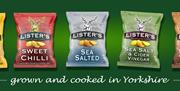 Packets of Lister's Crisps, in East Yorkshire