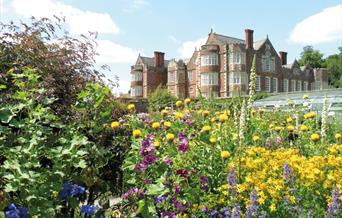 One of the flower beds in front of Burton Agnes Hall in East Yorkshire.