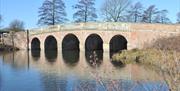 A bridge over the lake at Burton Constable in East Yorkshire.