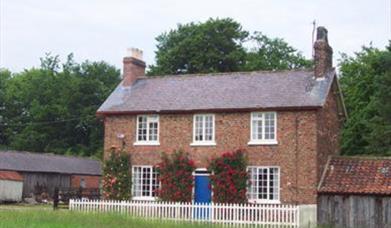 The exterior of Holme Wold Farm Cottage in East Yorkshire.