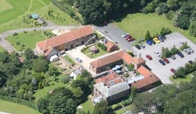 An ariel view of Wolds Village in East Yorkshire.