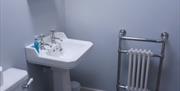 A bathroom at Field View B&B in East Yorkshire.