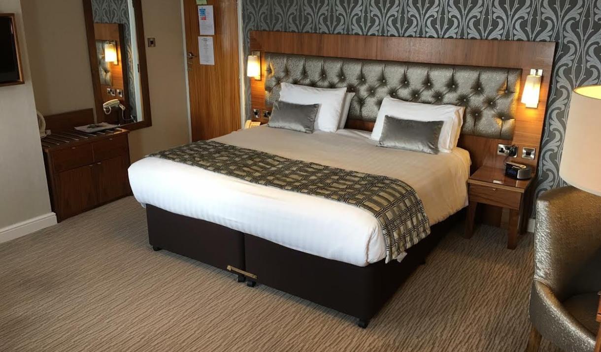 A view of a double room at The Expanse Hotel in East Yorkshire.