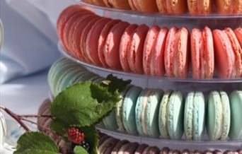 A stack of multi coloured Macaroons, East Yorkshire