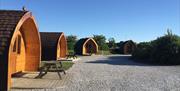 The Glamping Pods at Burton Constable Holiday Park in East Yorkshire.