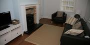 The living area at Sewerby Hall Cottages in East Yorkshire.