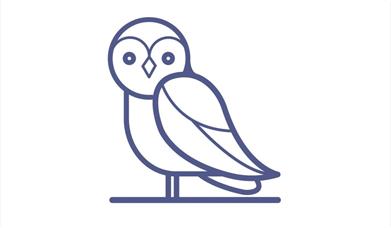 An image of an icon of an owl, representing places to visit  to see animals or wildlife