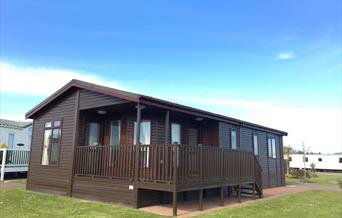 External image of Holiday lodge at Hornsea Leisure Park in East Yorkshire.