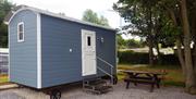 A Shepherds Hut at South Cliff Holiday Park, Bridlington, East Yorkshire