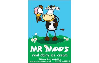 Mr Moo's Ice Cream Parlour poster, East Yorkshire