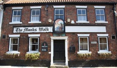 The front exterior of the Monks Walk pub in Beverley, East Yorkshire 