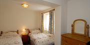 A twin room at Oakwell Holiday Apartments in East Yorkshire.