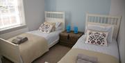 A twin room at Sewerby Hall Cottages in East Yorkshire.